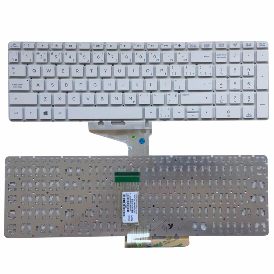 Picture of Original 10591 New Canada-En Language For HP Pavilion 15-BS 15-BW 15-CC White Laptop Keyboard PK132045C08 PNV162602FS1 30PE645