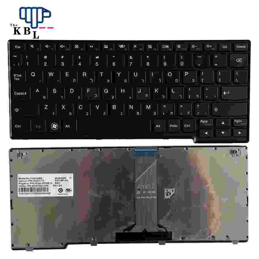Picture of Original New 2731 For Lenovo Ideapad S206 S100 S110 Hebrew Language Black  laptop keyboard PN25201775