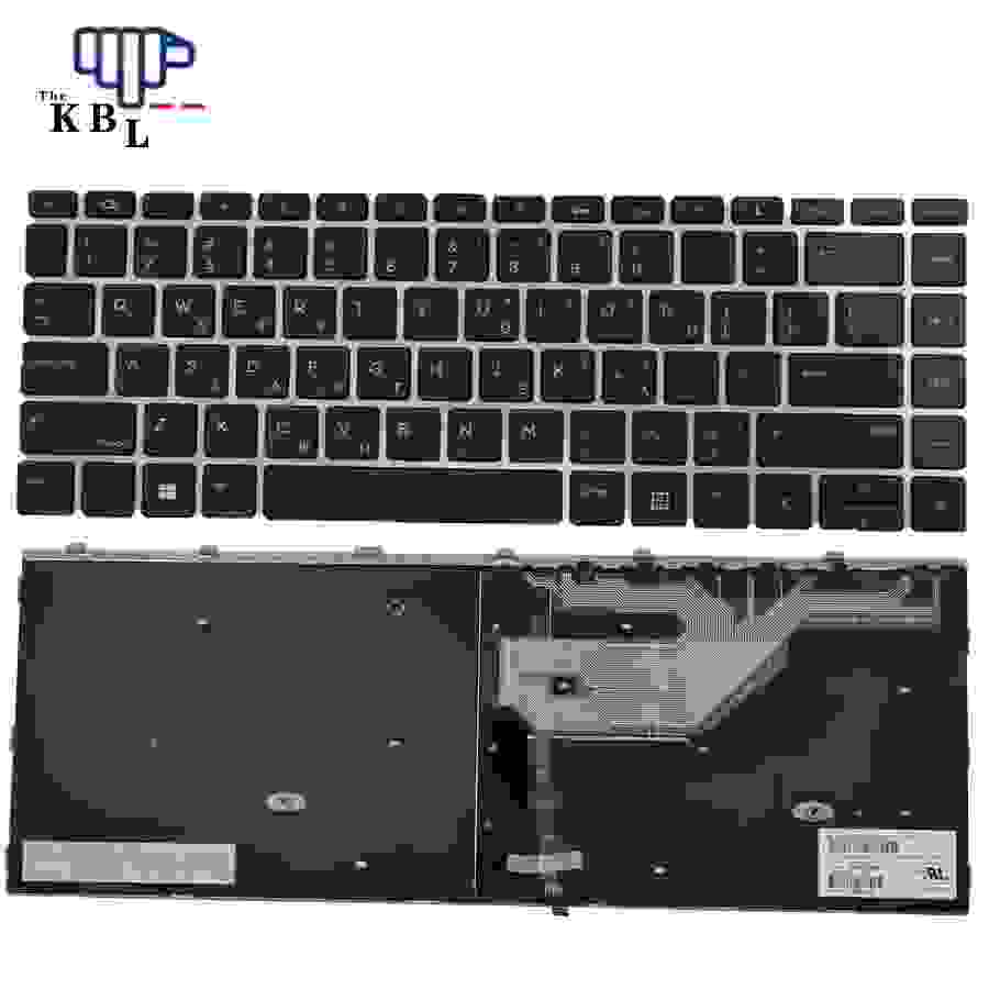 Picture of Original 11108 New Greece Language For HP ProBook 430 G5 440 G5 445 G5 Silver Frame Backlight Laptop Keyboard 11108 SG-87730-X2A  TDH2