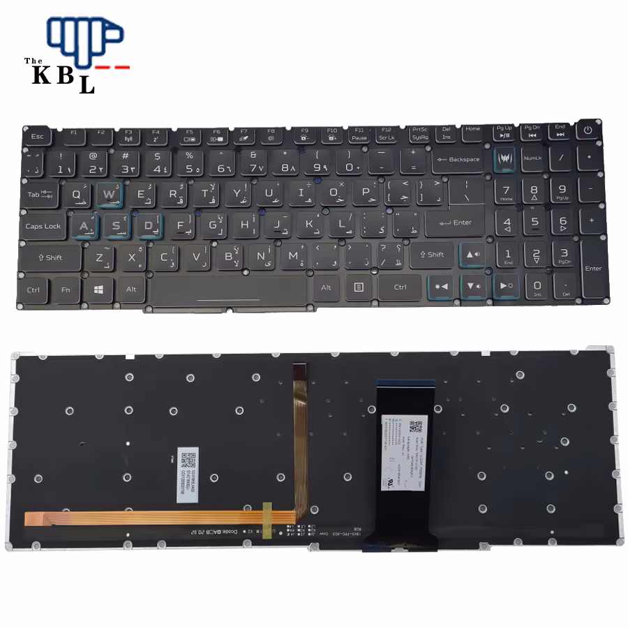 Picture of Original 12550 New Arabic Language For Acer HELIOS 300 PH315-52 PH317-51 PH317 PT515-51 Laptop Backlight Keyboard PK1333H1A02 TDH3343