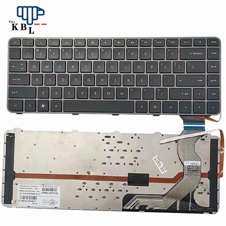 Picture of Original 13092 New US Language For HP ENVY 14 Black Backlight Laptop Keyboard 6037B0051101 1PTDH3562