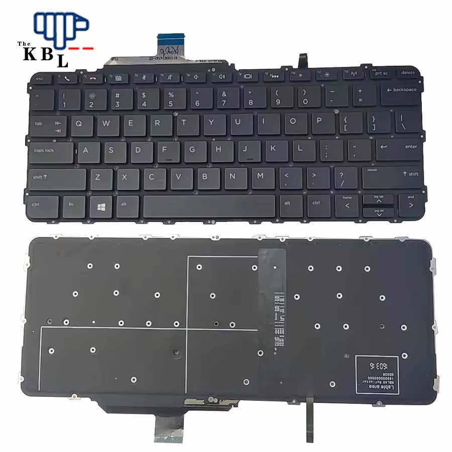 Picture of Original 13198 New US Language For HP 850915-BG1 Black Backlight Laptop Keyboard  2PTDH3569