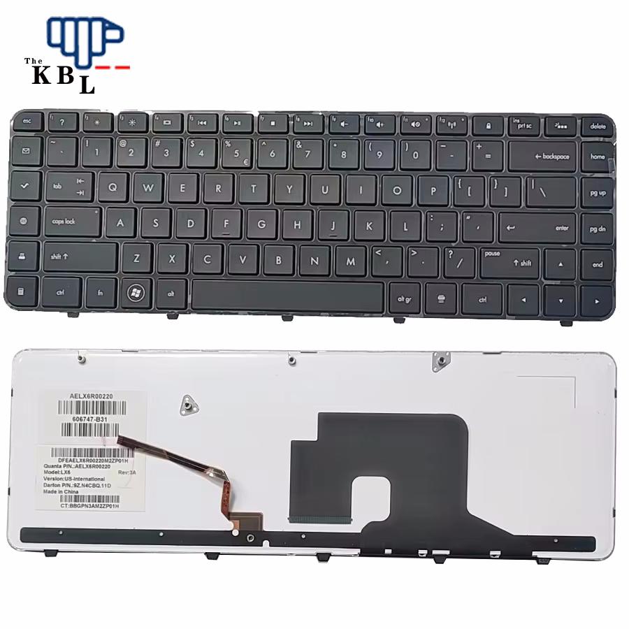Picture of Original 13088 New US Language For HP DV6-3000 Black Backlight Laptop Keyboard 9Z.N4CBQ.11D 1PTDH3562