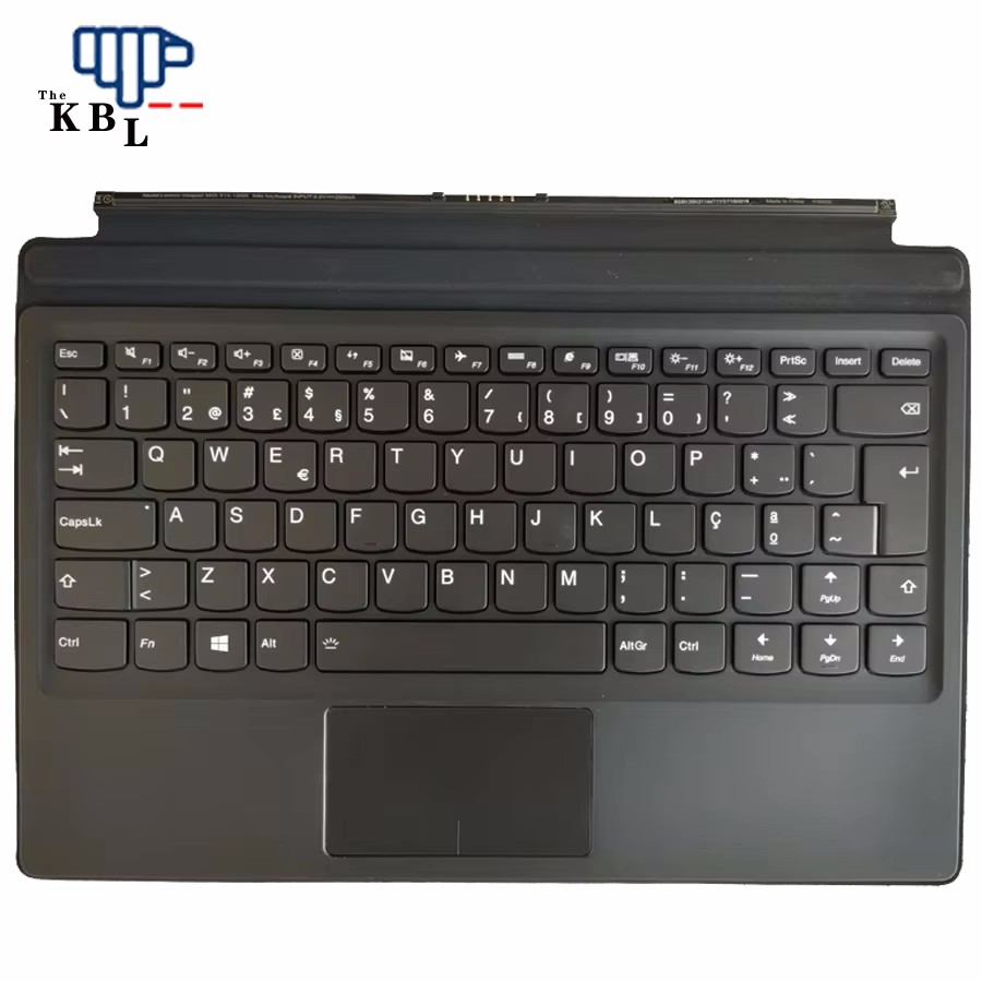 Picture of Original Potugal Language For Lenovo Ideapad MIIX 510-12ISK Backlit PO Folio Series Tablet Keyboard 5N20N21144701 5E4401