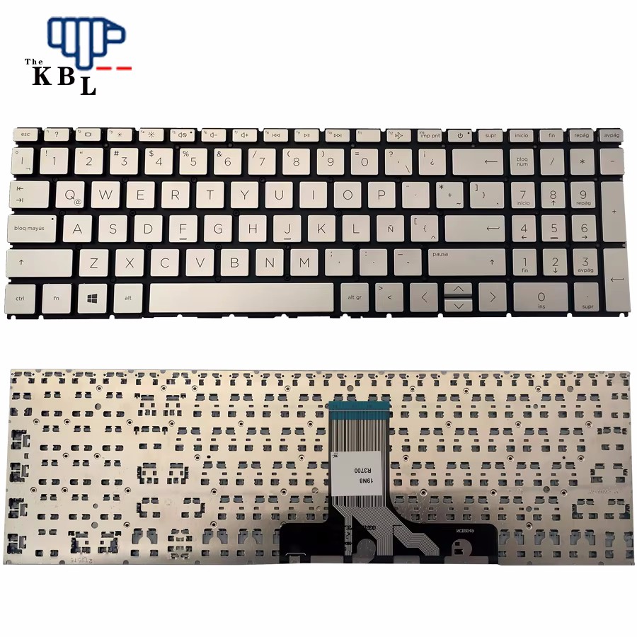 Picture of Original 12785 New Latin Language For HP Pavilion 15-EG 15-EH Silver Laptop Keyboard （19N8R3700） 22PTDH3329