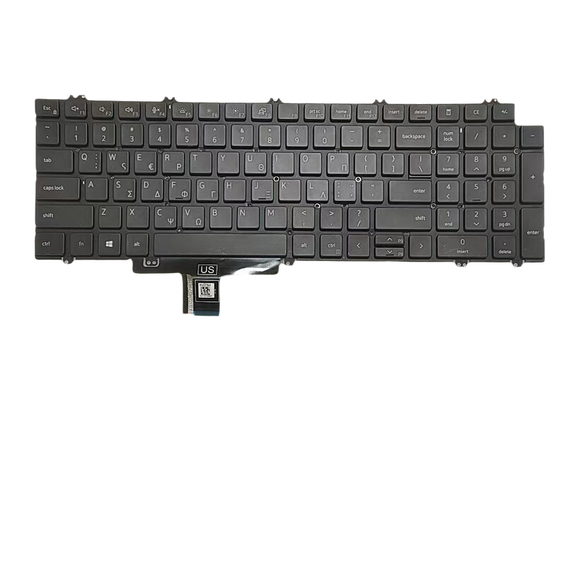 Picture of Original New Greece Language for Dell Precision 7750 7550 US Laptop Backlit Keyboard SG-B2770-X2A  SN2007B DPN0NF6YC  A749