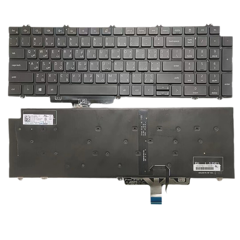 Picture of Oraginal New ARABIC Language for Dell Precision 7750 7550 Laptop Backlit Keyboard SG-B2770-3NA  SN2007B  DPN0M8F8H  A749 