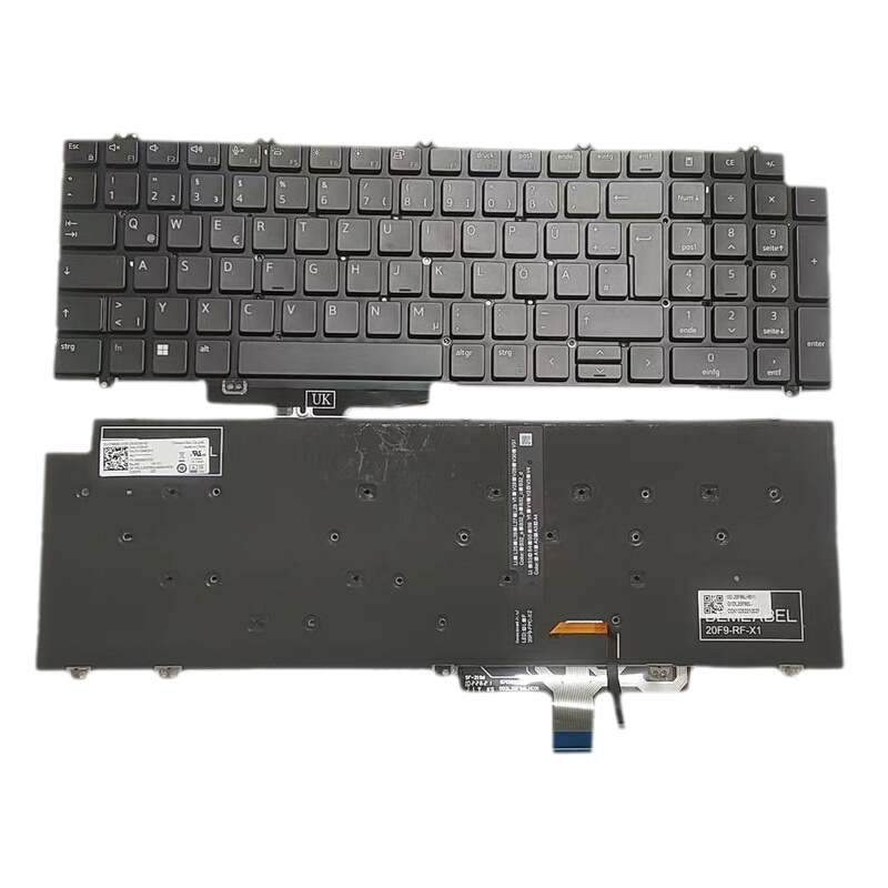Picture of Oraginal 22913 New Germany Language for Dell Precision 7750 7550 Laptop Backlit Keyboard PK133MM2B16 DPN0TMRW0 A878