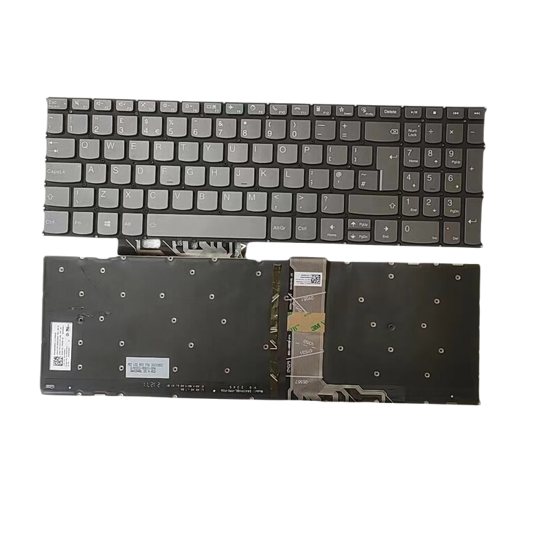 Picture of Original New UK Language For Lenovo Xiaoxin Air-15 Gray Backlit Laptop Keyboard SG-A1870-2BA SN4384BL3 PK131SC3B11 A326