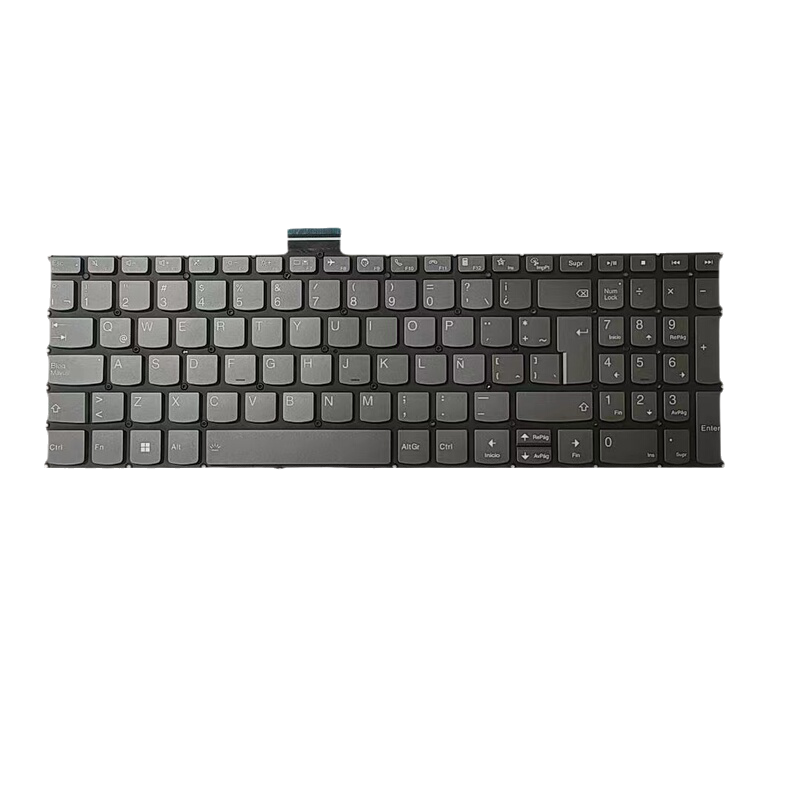 Picture of Original New Latin Language For Lenovo Xiaoxin Air-15 Gray Backlit Laptop Keyboard SG-A1870-74A SN4394BL3 PK131SC3B16 A327