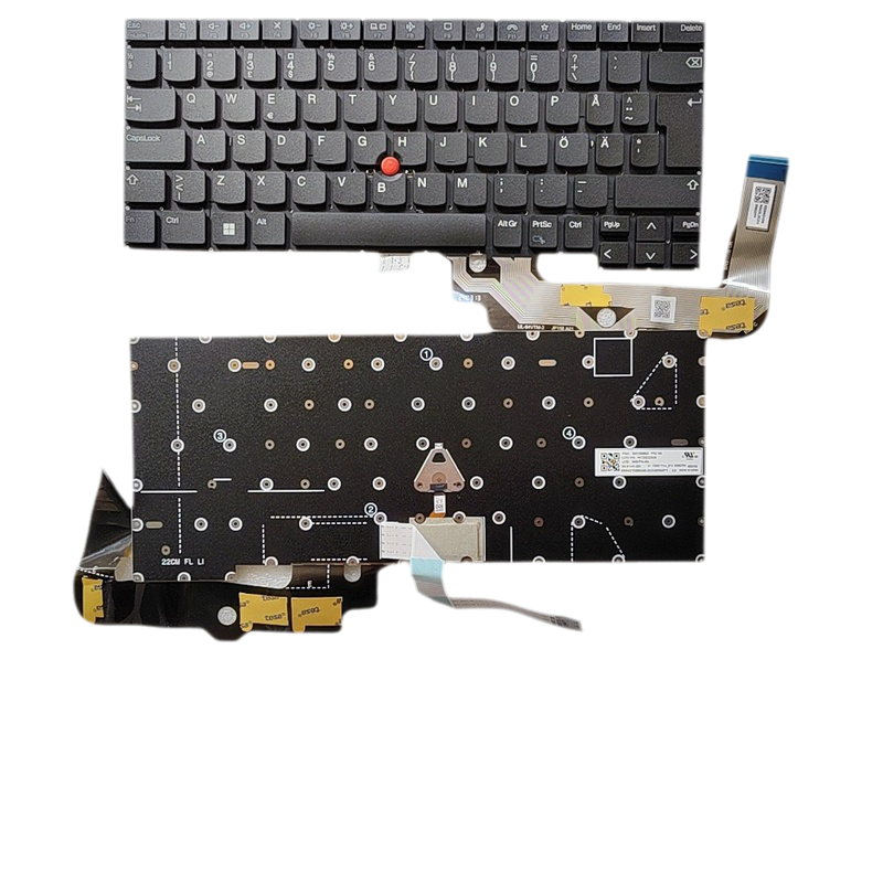 Picture of Original New SO Layout For Genuine Lenovo Thinkpad T14S Gen4 NoBacklight Laptop Keyboard SG-B1440-2SA  PK132AS2A28 SN21D68542 D745