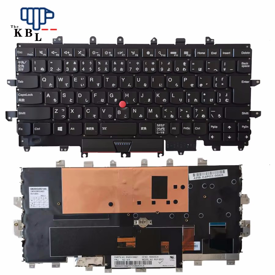 Picture of Original 12582 New Japan Language For Thinkpad X1 YOGA 2016 Black Backlight WIth Point Stick Laptop Keyboard LIM14L80J0J4421 60TDH9002