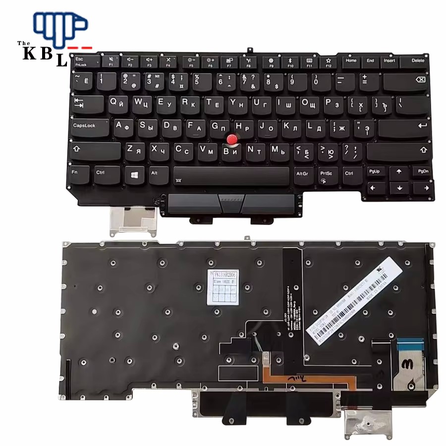 Picture of Original 8496 New Russian Language For Lenovo ThinkPad X1 Carbon 5th 2017 Black Backlit Laptop Keyboard WIth Pointer V160520CS1 50PTD