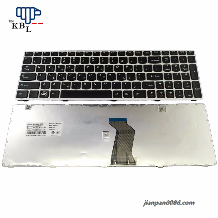 Picture of Original New for Lenovo IdeaPad G580 G580A G585 G585A GREECE Keyboard 25202884