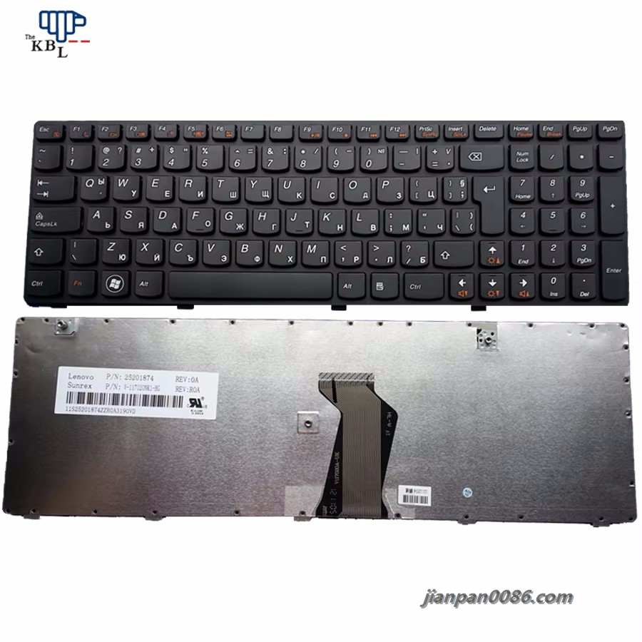 Picture of Oraginal New BG BUL Language For Lenovo IdeaPad G580 G580A G585 G585A Laptop Keyboard 25201874