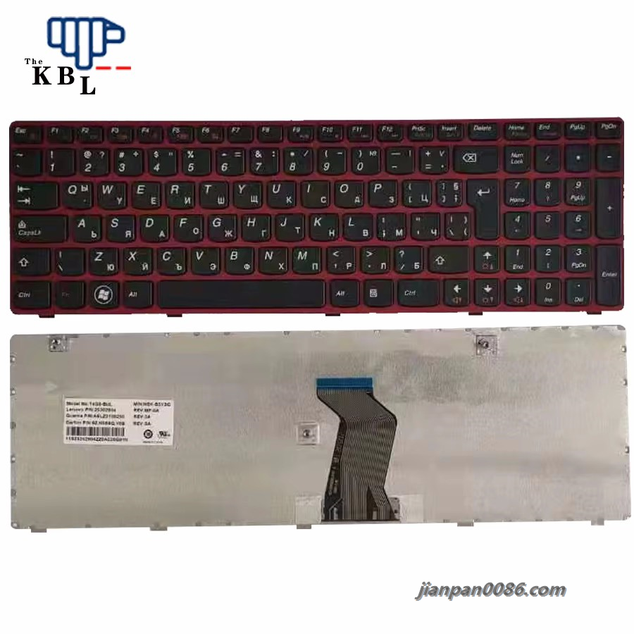 Picture of Oraginal New Bulgaria Language For Lenovo G580 Z580 G580A V580A G580AH G585 G585A G590 Laptop Keyboard FRU 25202804
