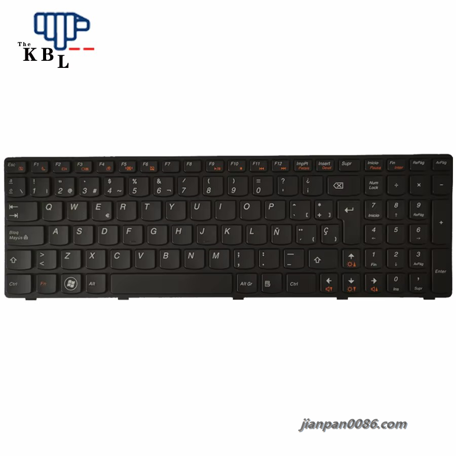 Picture of Original New Spanish Language For Lenovo Ideapad G580 Z580A G585 Z585 G590 N580 N581 N585 0 P585 Black Laptop Keyboard 1P6401
