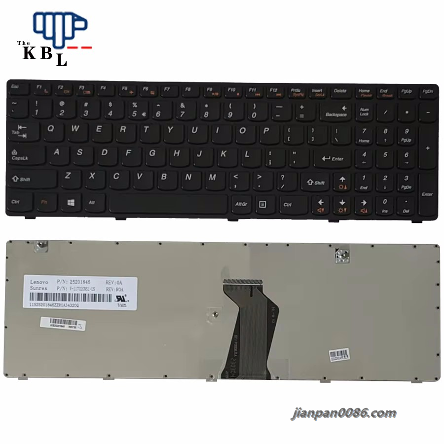 Picture of Original New US Language For Lenovo Ideapad G580 Z580A G585 Z585 G590 N580 N581 N585 0 P585 Black Laptop Keyboard 