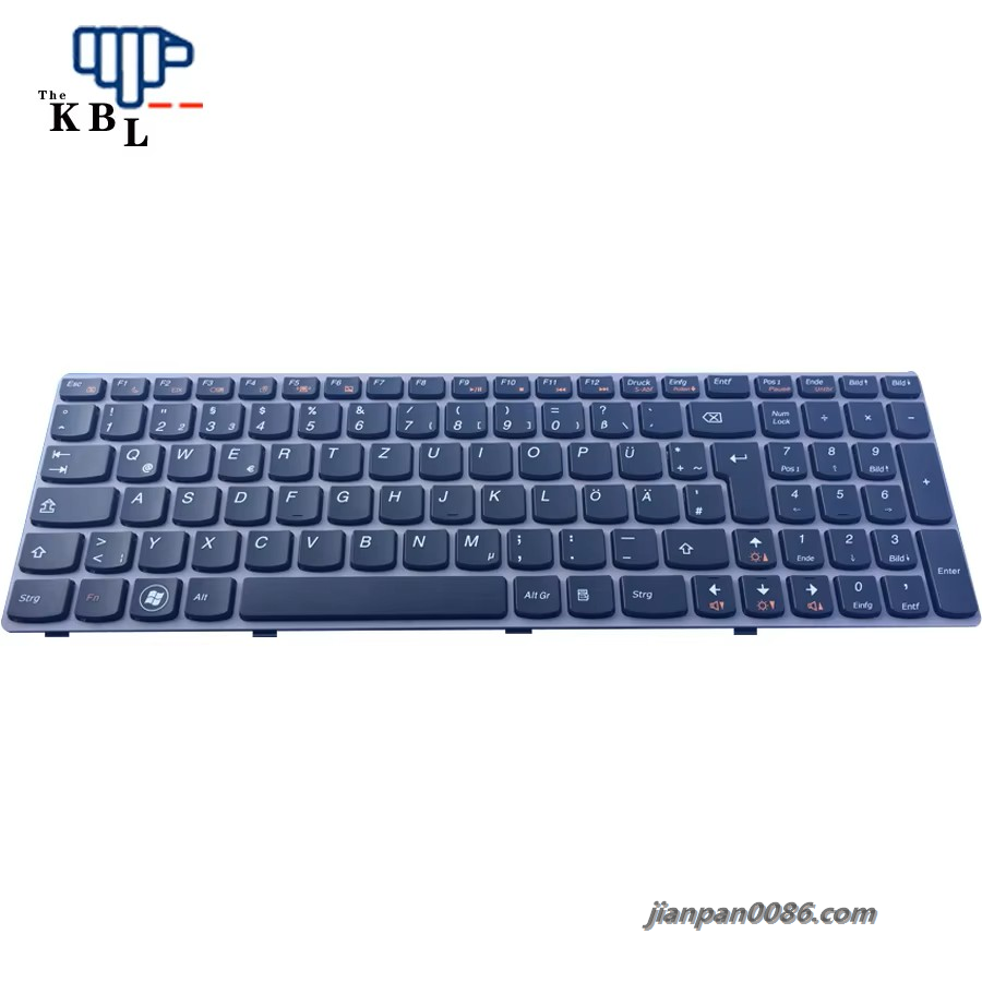 Picture of Original 3448 New Germany Language For Lenovo Ideapad Y570 Y570A Y570D Y570G Y570M Y570N Y570NT Laptop Keyboard 25001179