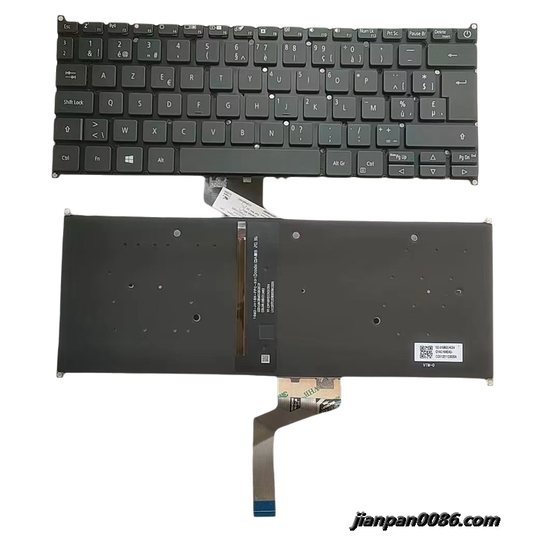 Picture of Original 18939 New AZERTY Belgium Language For Acer SF314-57 Backlit Laptop Keyboard SF313-53 SF314-57G SNNKI1313 TDH9458 2P18939
