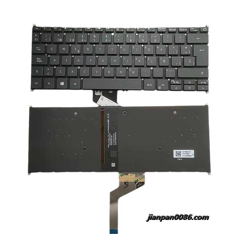 Picture of Original 18936 New Spanish Language  For Acer SF314-57 Backlit Laptop Keyboard SF313-53 SF314-57G  SNNKI131317C TDH9458 2P18936