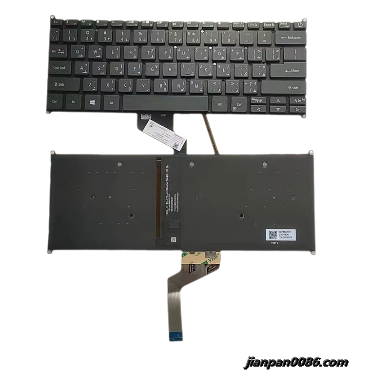Picture of Original 18935 New Arabic Language  For Acer SF314-57 Backlit Laptop Keyboard SF313-53 SF314-57G  SNNKI131317F TDH9458 3P18935