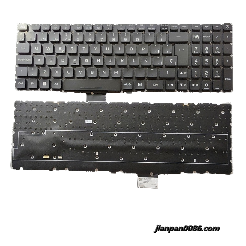 Picture of Original 25757 New Spanish Language For Acer Predator Helios 16 PH16-71 Black Backlight Laptop Keyboard Original New UK Language For Asus Predator Helios 16 PH16-71 Black Backlight Laptop Keyboard PK133MQ1A22 SNNKI15131WV D902