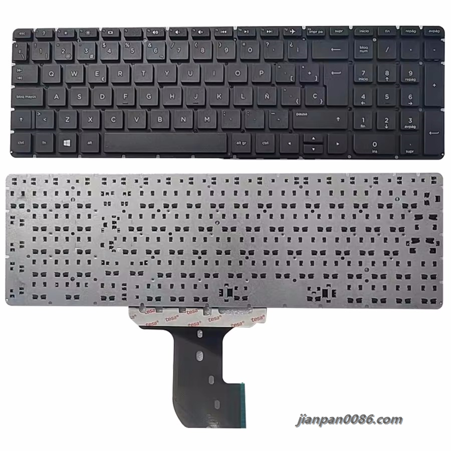 Picture of Original New Spanish Language For HP pavilion 15-AC 15-AY Black Laptop Keyboard   7PTDH3569