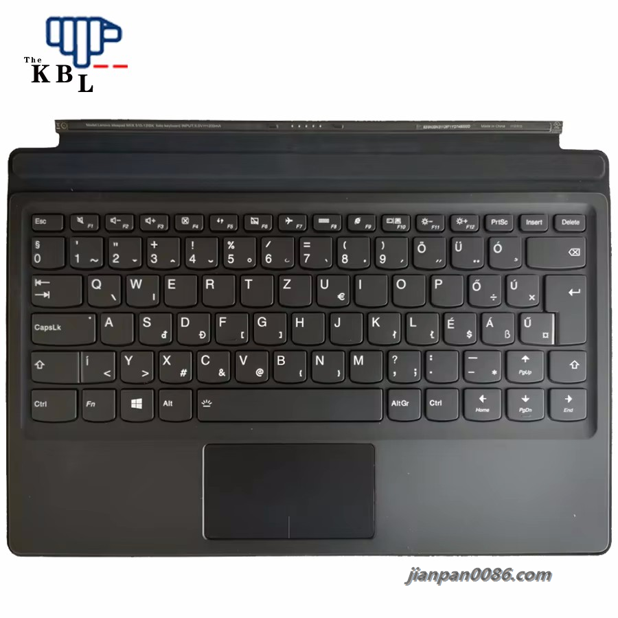Picture of Original New (A Slight Flaw In Appearance) For Lenovo Hungary Language MIIX 510-12ISK Backlit Folio Keyboard 5N20N21126704