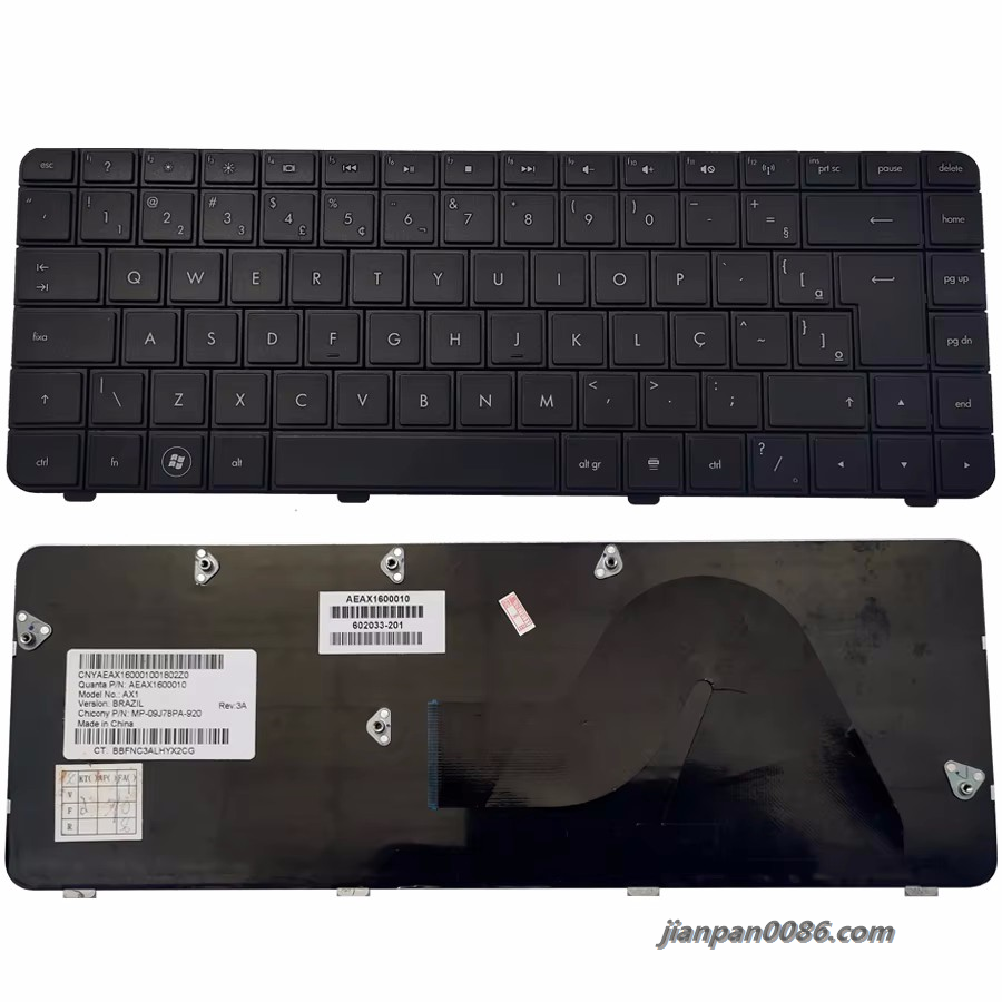 Picture of Original 1038 New Latin Language For HP CQ42 Black Laptop Keyboard  MP-09J76LA-920 3PTDH3555