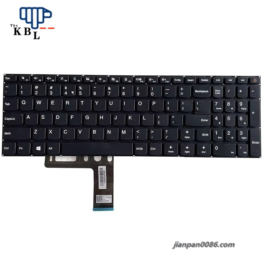 Picture of Original New 5623 US (India) Language For Lenovo IdeaPad 110-15 310-15 Black Laptop Keyboard SN20K93006 PK1311S1A09 10PE543