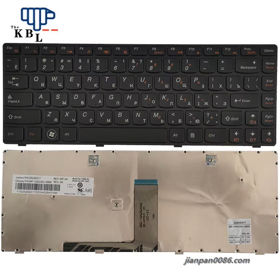 Picture of Oraginal 16196 New Russian Language For Lenovo G480 G480A G485 G485A Laptop Keyboard 25202017 MP-10A2 7PE406