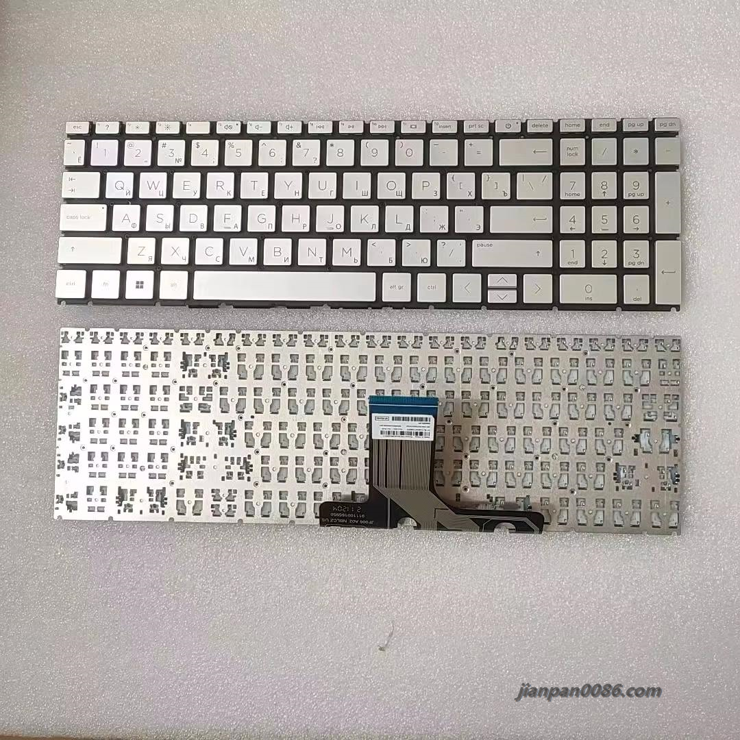 Picture of Original New 18847 Russian Layout For HP 15-EG NoBacklit  Silver Laptop Keyboard Original 2H-ACZRUI63411 18847 A022