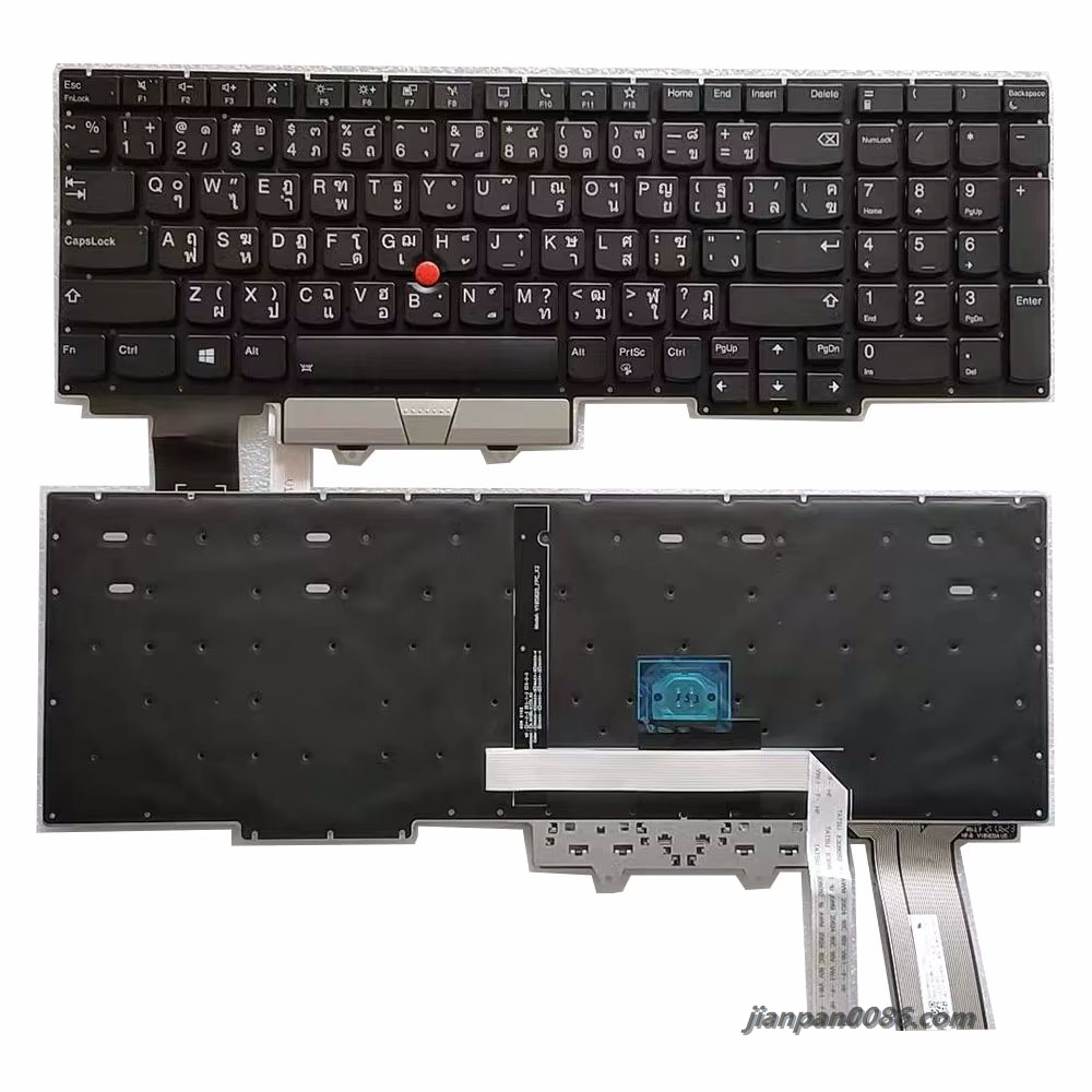 Picture of Original New Thailand Layout For Lenovo Thinkpad E15 Backlight With Point Stick Laptop Keyboard Original 185820HS1 TI 10PTDH6159