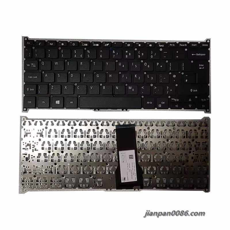 Picture of Original New UK Layout For Acer SF314 NoBacklit Laptop Keyboard Original NKI131309L 40P14221