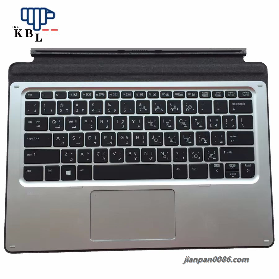 Picture of Original 10124 New Arab Language For HP ELITE X2 1012 G1 Silver Tablet Keyboard HSTNN-D72K S/N:9CQ6042563 43P10124