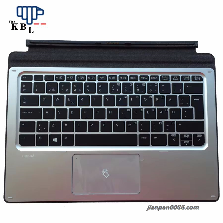 Picture of Original New Denmark Language For HP ELITE X2 1012 G1 Silver Tablet Keyboard HSTNN-172K S/N:5CG8503LBX 5P10120