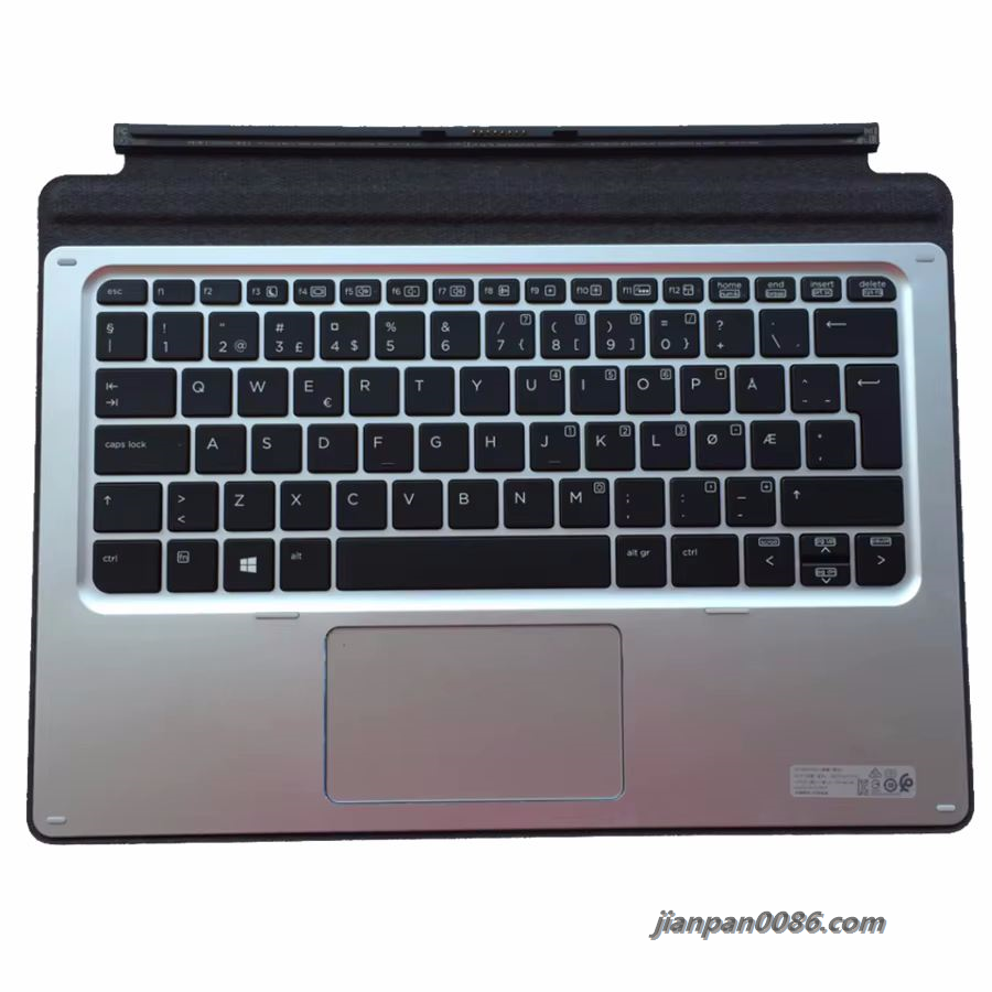 Picture of Original New Norway Language For HP ELITE X2 1012 G1 Silver Tablet Keyboard HSTNN-D72K S/N:9CT7341245 3P10121