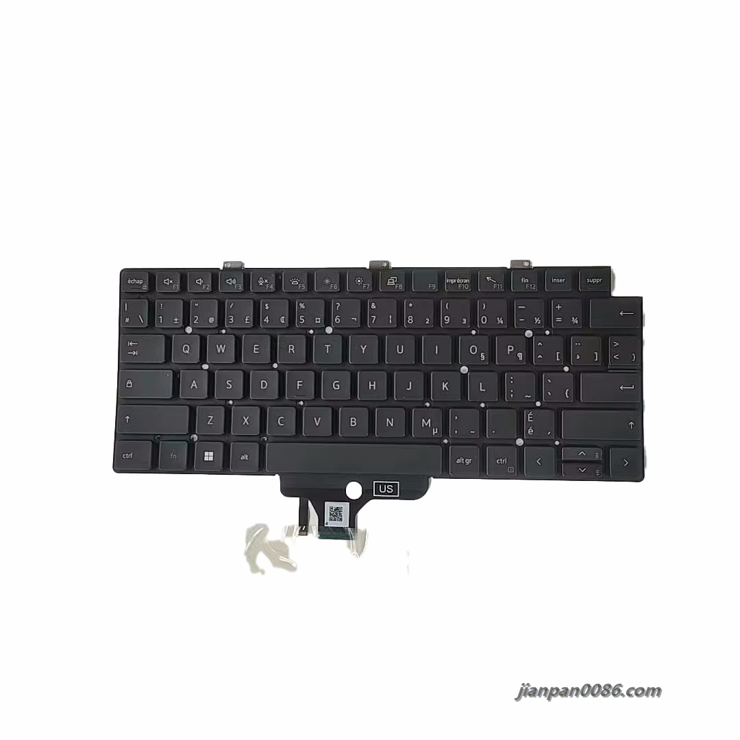 Picture of Original New 19167 CK Language For Dell Latitude 7320 Black Backlight Laptop Keyboard  SG-B2750-X3A 1PA531 19167