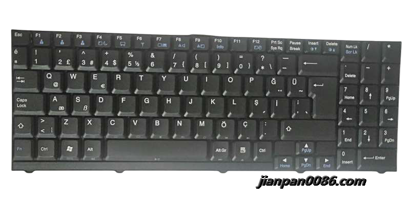 Picture of Original 0009 New Turkey Language For LG LS70 LW60 LW65 LW70 LW75 M70 MP0375 Laptop Keyboard 