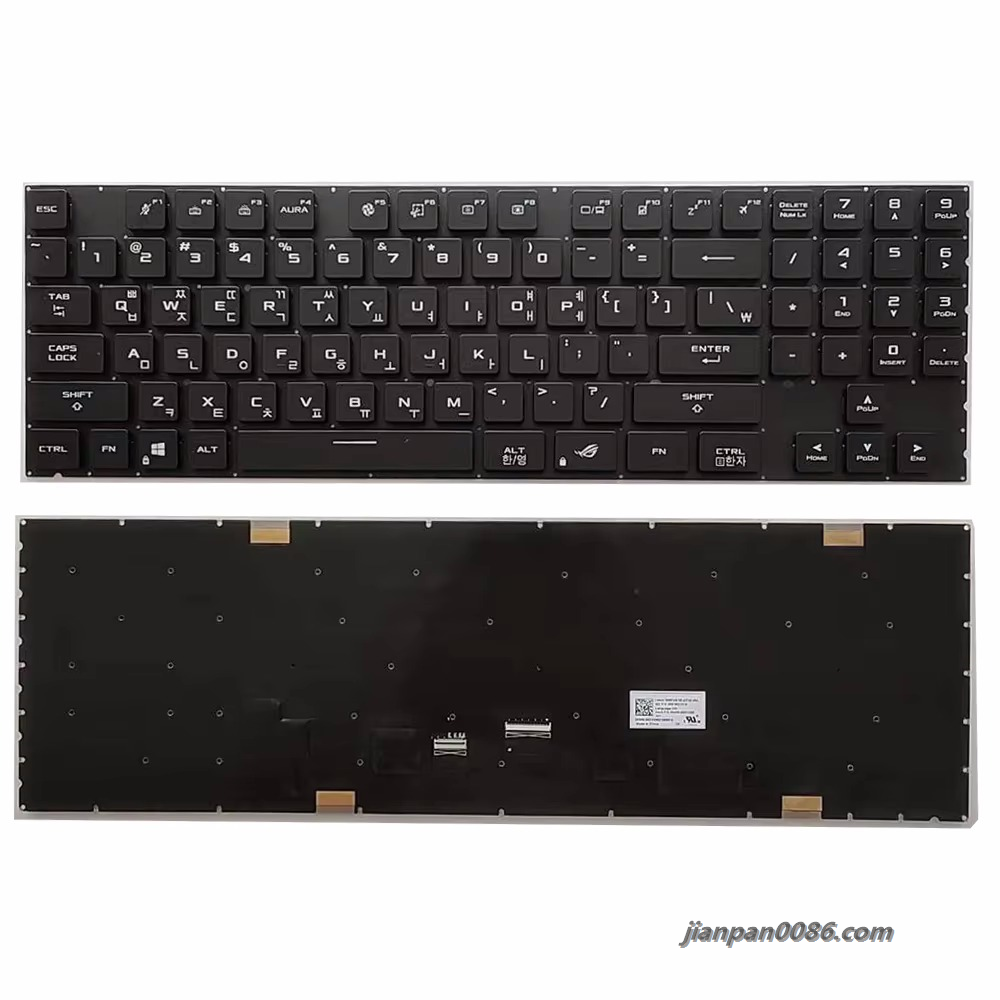 Picture of Oraginal New Korean Layout For Asus GX703 ROG Laptop Keyboard Original 0KNR0-E631KO00 10P14093TDH3754