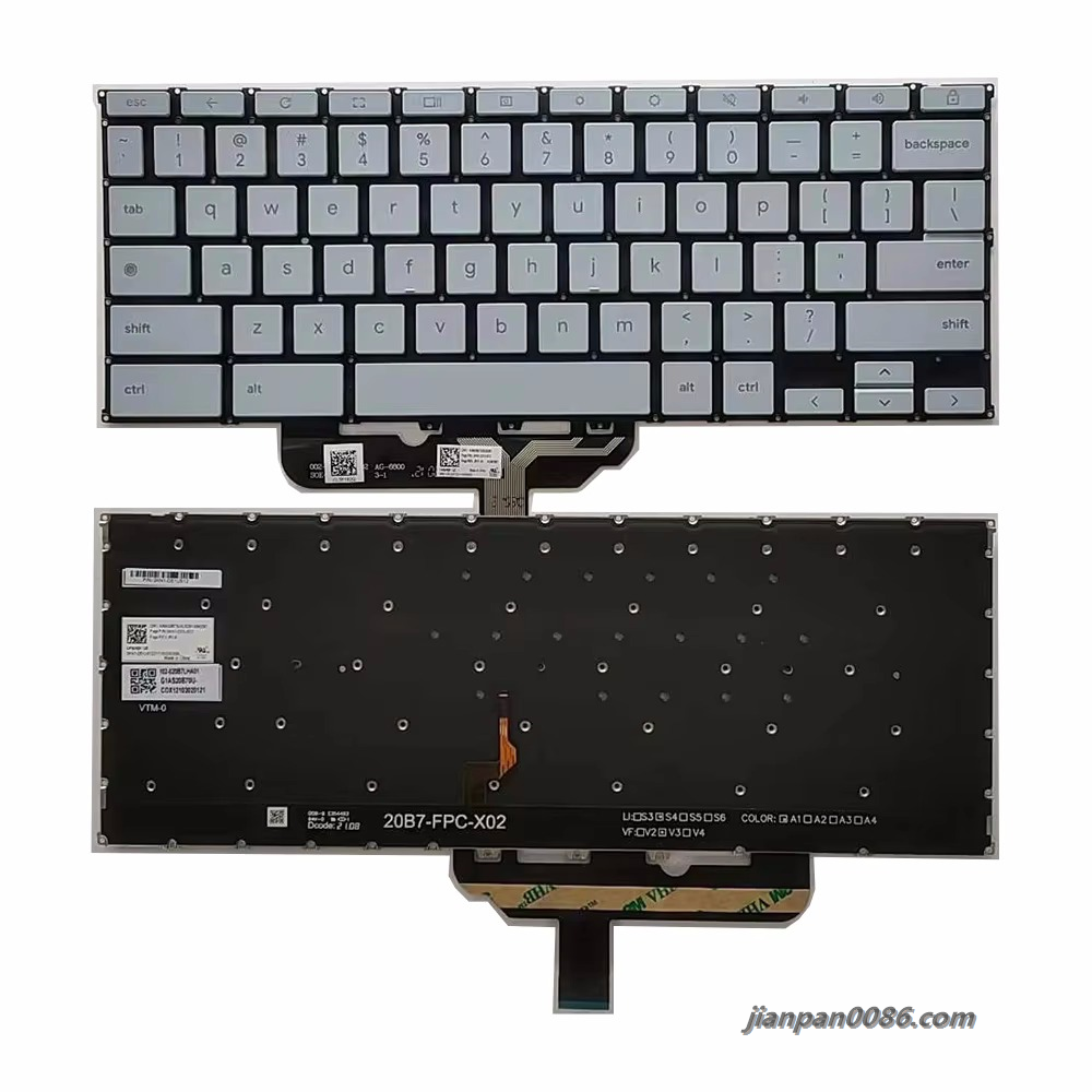 Picture of Oraginal New US Layout For Asus Zenbook UX5401 Backlight Grey Laptop Keyboard Original 0KN1-D51US12 TDH8055 10P14116L