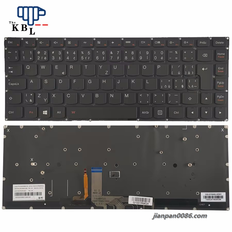 Picture of Original New Czech Language For Lenovo Yoga 4 Pro Yoga 900-13 Backlit Laptop Keyboard  PK130YV3A27