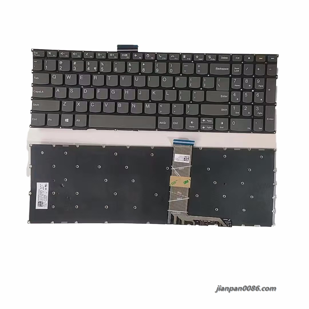 Picture of Original New For Indian Language Lenovo Xiaoxin Air-15 Gray NOBacklit Laptop Keyboard SG-A1860-3EA 4PA535 19196