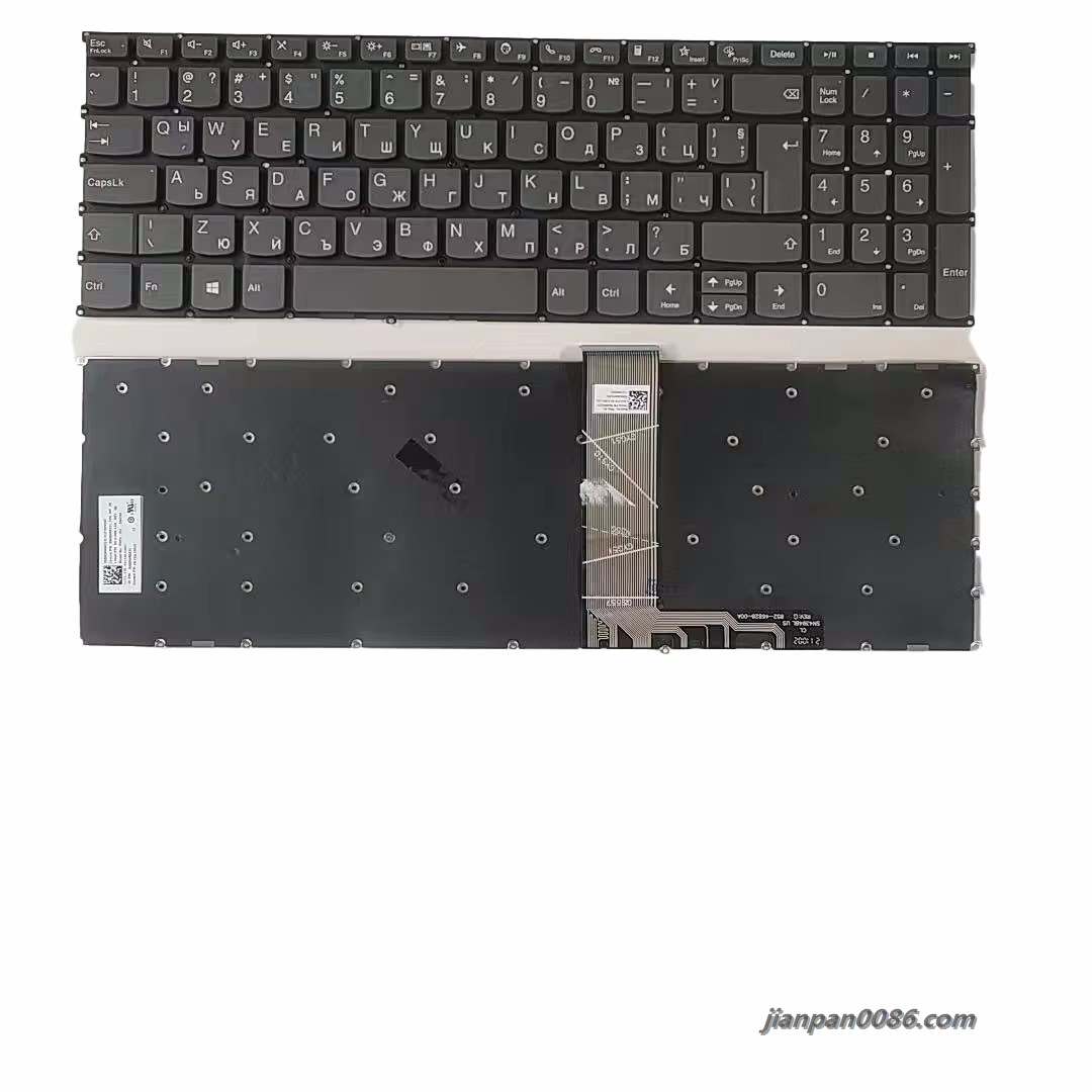 Picture of Original New For Russian Language Lenovo Xiaoxin Air-15 Gray NOBacklit Laptop Keyboard  SG-1800-XAA  SN4394  PK131K72A05