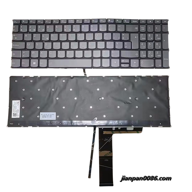 Picture of Original New For Belgium Language Lenovo Xiaoxin Air-15 Gray Backlit Laptop Keyboard SG-A1870-2JA SN20Z38661 24PA511 18974