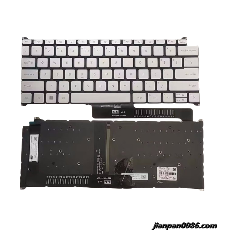 Picture of Original New US Layout For Acer A715-51 Silver Backlight Laptop Keyboard Original NK.I131B.017 SN7A02B1 17297 21PTDH9216