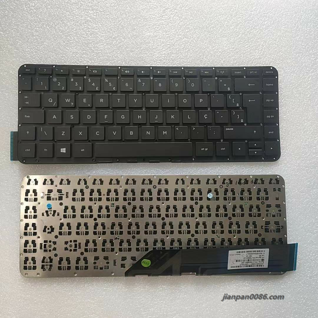Picture of Original New Brazil BR Layout For HP 13-M000 Original Black Laptop Keyboard 735645-201 2PTDH8095