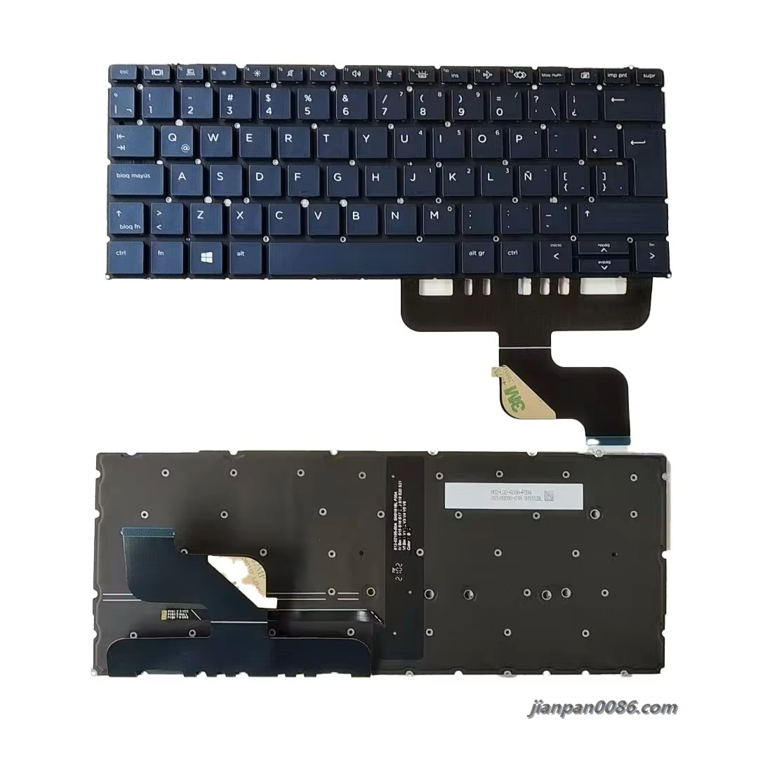 Picture of Original New Latin Language For HP ELITE Dragonfly G2 Blue Backlight SN9181BL9 SG-A4810-74A 80PA601 19070