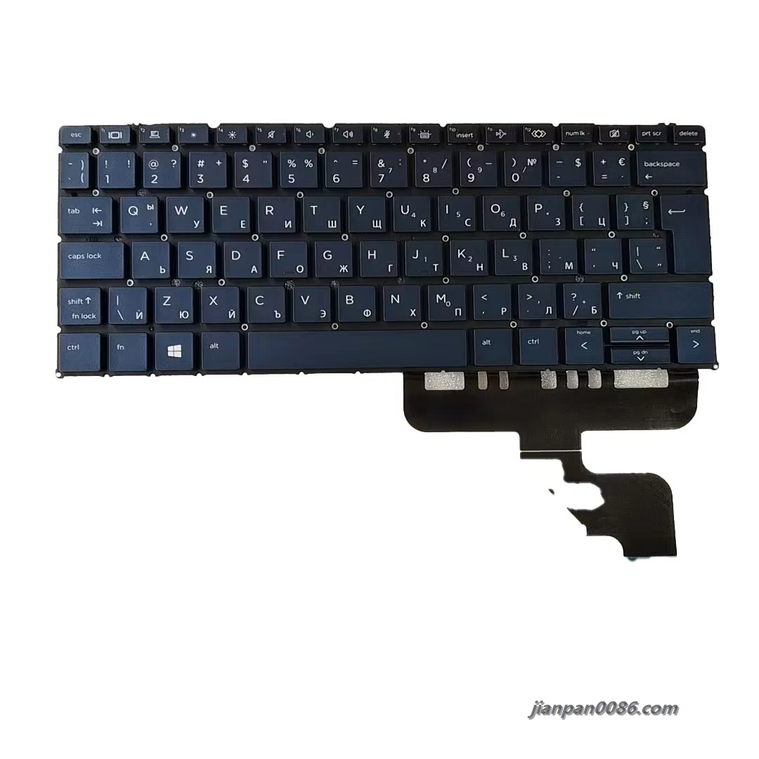 Picture of Original New Bulgarian Language For HP ELITE Dragonfly G2 Blue Backlight SN9181BL9 SG-A4810-27A 100PA611 19076